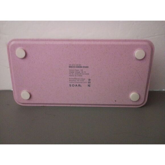 SOAR ECO Bluetooth Pink Speaker & Wireless Charger - Picture 6 of 7